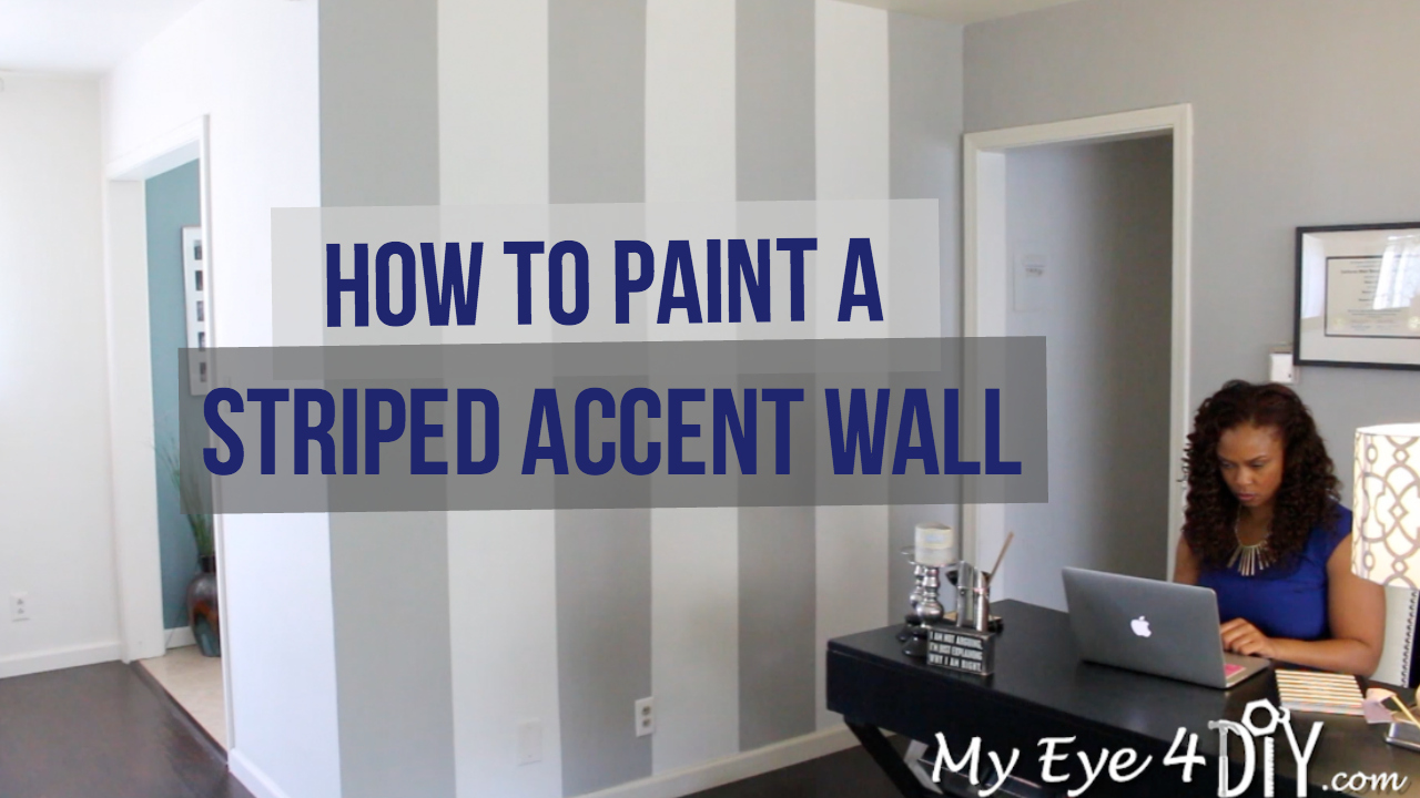 How to Create a Striped Accent Wall Without Paint - Homey Oh My
