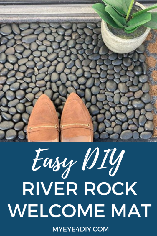 DIY Doormat With River Rocks